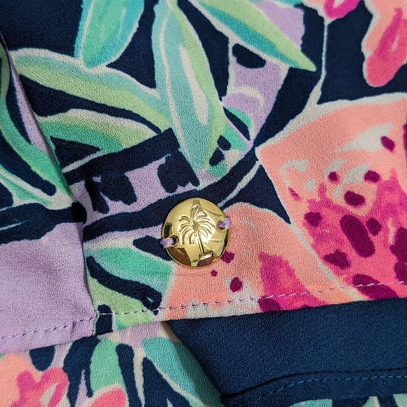 EUC! Lilly Pulitzer Florin Reversible Top Multi Slathouse Soiree Size XS - Picture 9 of 14